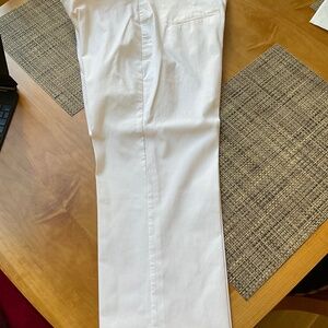 CHICO’S OFF WHITE Slim pull on wide leg pant Size 2.5R